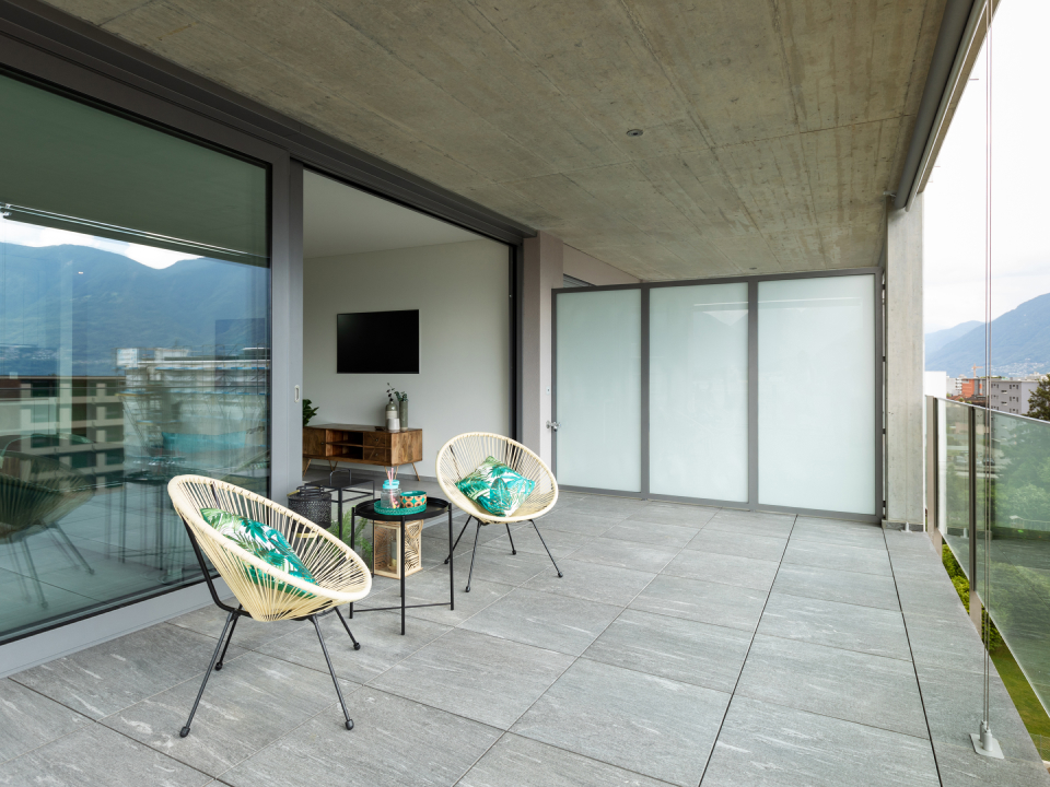 Алюминиевые окна для террасы